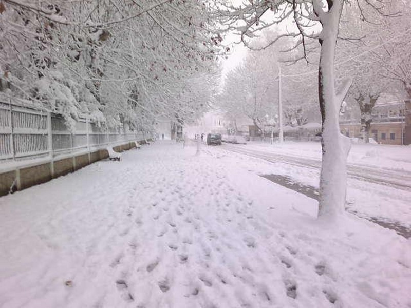 Miliana sous la neige