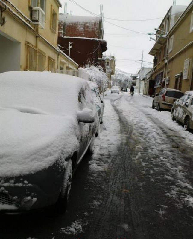 Miliana sous la neige