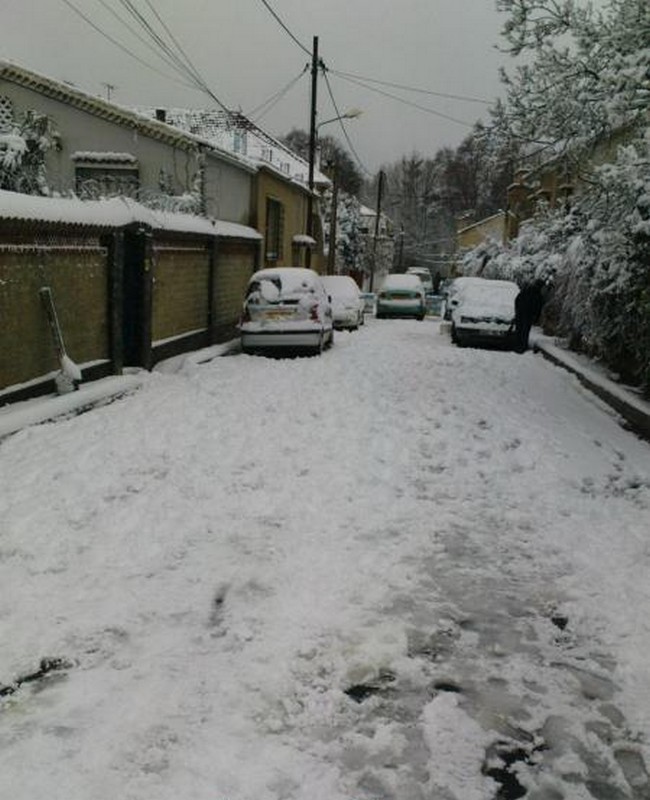 Miliana sous la neige