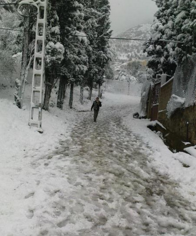 Miliana sous la neige