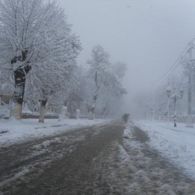 Miliana sous la neige