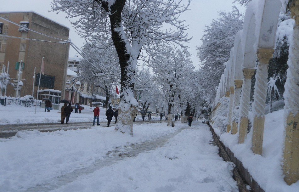 Miliana sous la neige