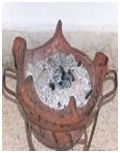 Braséro ou kanoun en poterie