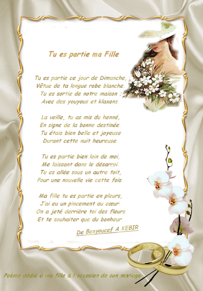 Tu es partie ma fille